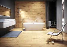 36,45 €/m² Bodenfliese Holzoptik Rustikal 20x120cm Feinsteinzeug Paket á 1,19m²