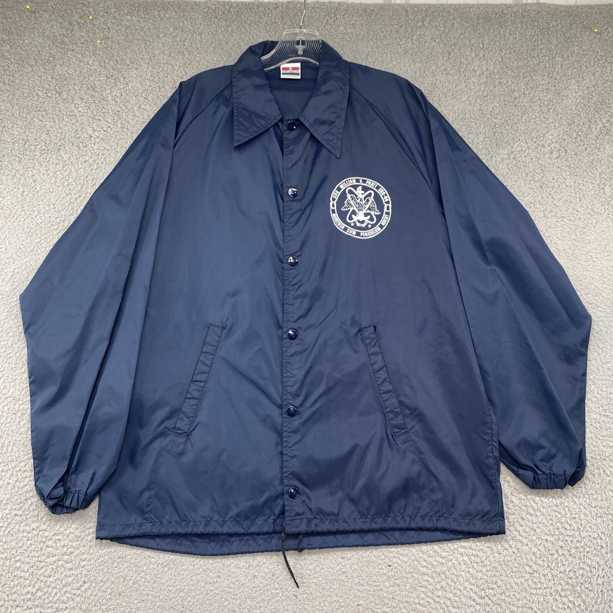 Vintage USS WILLIAM V. PRATT DDG-44 DESTROYER Snap Up Blue Jacket