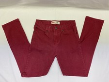 Levi's 510 Unisex Youth Skinny 18 Reg 29 x 29 Stretch - Red/Crimson