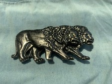 Vintage Belt Buckle Lions