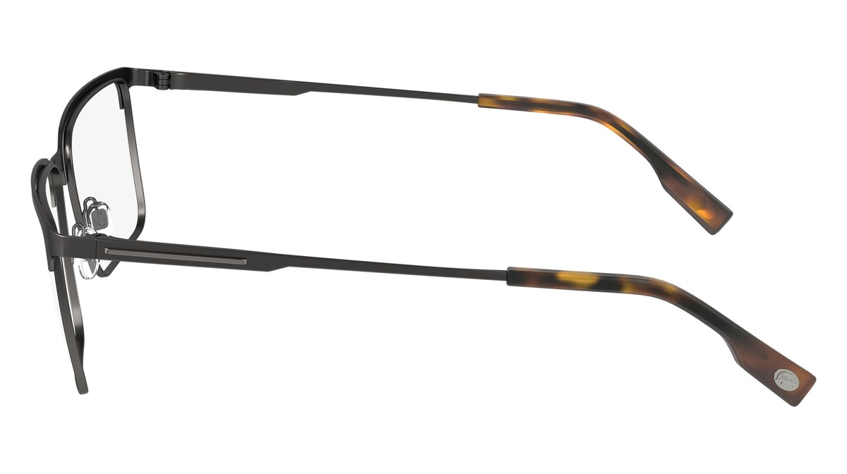 New Lacoste L-2296 033 Matte Gunmetal Eyeglasses 55/17/145 Lacoste L2296 33 - Gunmetal Eyeglasses | LookerOnline main image 3