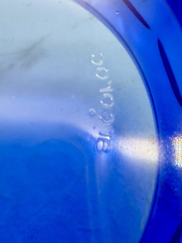 VTG Luminarc Cobalt Blue Arcoroc France Glass Petal Bowl 5.5" MCM - Picture 8 of 20