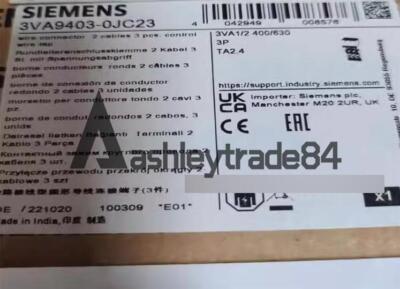 1PCS New   Wire connection terminal 3VA9403-0JC23 #T5
