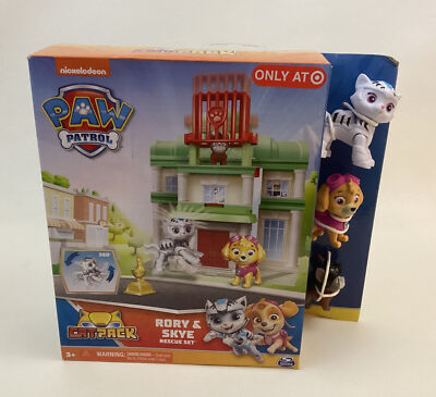 Paw Patrol Cat Pack Rory & Skye & Hubcap Rescue Figure Set New