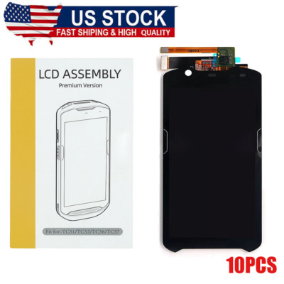 10Pcs LCD Module &Touch Digitizer Screen For Zebra TC52 TC520K TC57