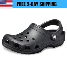 Crocs Unisex Adult Classic Slip On Sandals Ultra Light Water-Friendly Clogs
