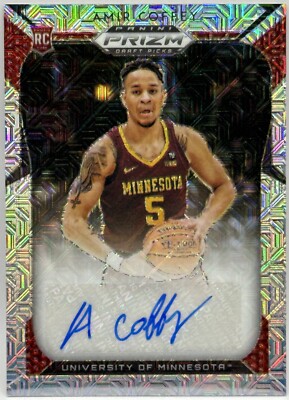 2019 Prizm Draft Picks Silver Mojo Auto /49 Amir Coffey #120