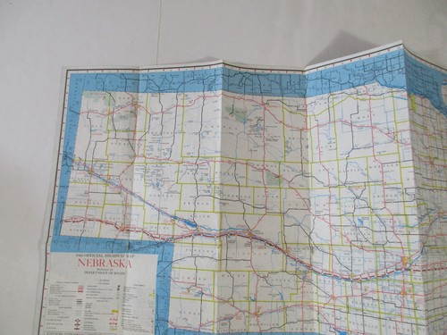 Vintage 1980 Nebraska State Highway Guide Travel Road Map-B31 - Picture 4 of 12