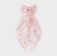 Wild Fable Pink Floral Lace Bow Hair Barrette (NEW IN PACK)