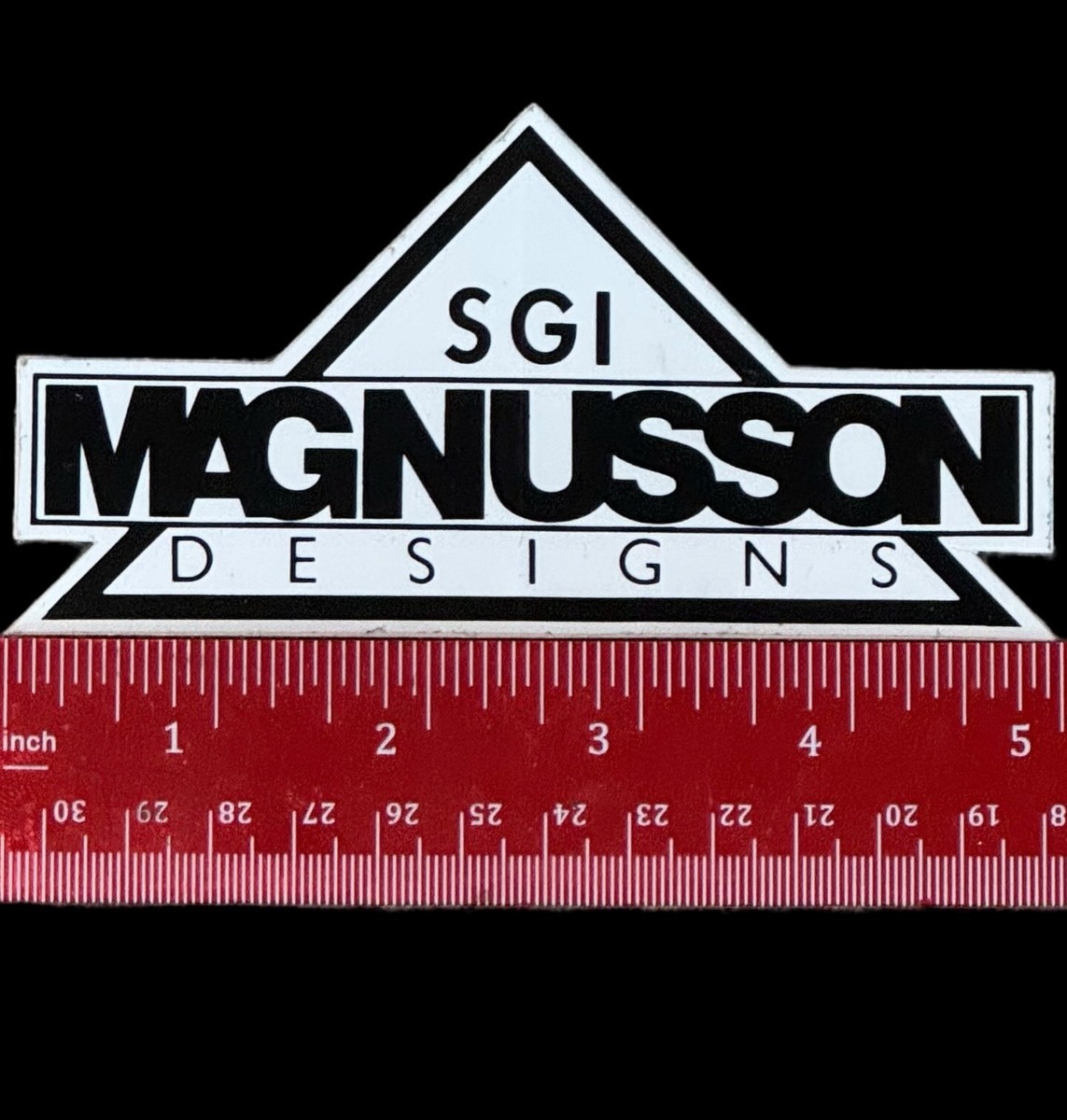 Vintage 1980's SGI Magnusson Designs Skateboard Sticker In