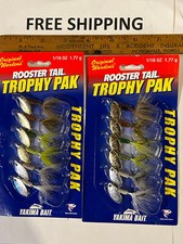 LOT OF 2 PACKS OF Worden's Rooster Tail SPINNERS Trophy Pak of Six 1/16 oz NIPS