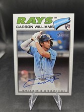 2026 Heritage CARSON WILLIAMS RC On Card Auto - TAMPA BAY RAYS