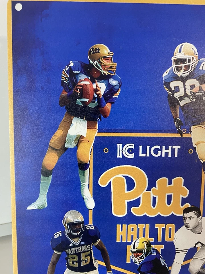 Pitt Panthers - IC Light Beer Sign - University Pittsburgh - Dan Marino Steelers - Image 2 of 4