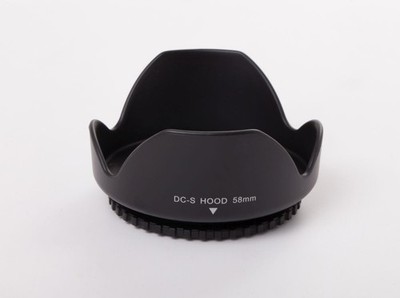 Gegenlichtblende 58mm Schraubgewinde, Kunststoff, schwarz