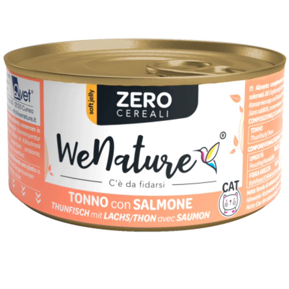 WE NATURE ZERO CEREALI TONNO CON SALMONE 85 GR