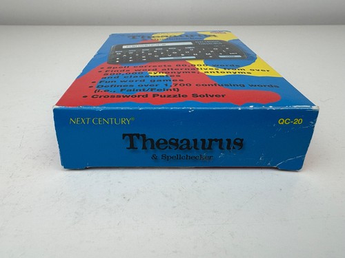 Next Century Thesaurus & Spellchecker QC-20 By Franklin Electronic Publishers - Afbeelding 5 van 5