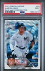 2023 Topps Chrome Aaron Judge Blue Wave Refractor #62 Numbered 10/75 PSA 9