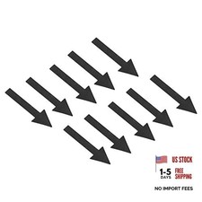 Arrow Sticker 4 Sheet Directional Sign PVC Adhesive Removable 2 Inch Black