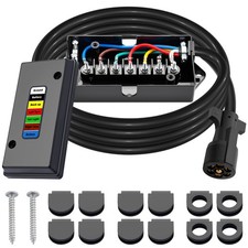 7 Way Trailer Wiring Harness Kit 8 Ft Trailer Cord With 7 Pin Trailer Plug And 7 Way Trailer Wiring Harness Kit 8 Ft Trailer Cord With 7 Pin Trailer Plug And