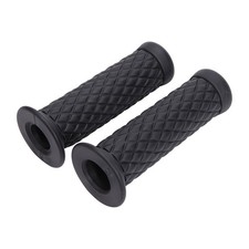 Lenkergriffe 22mm/25mm Griffgummi Griffe Schwarz/Rot Motorrad Roller Quad ATV