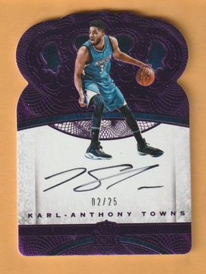 Karl-Anthony Towns AUTO 2016-17 Preferred Crown Royale Autograph /25