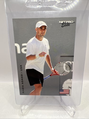 Andre Agassi #4 2003 NetPro Elite Glossy card