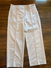 CHICO'S Women Size 0 US Size 4 Tan Beige Cotton Polyester Stretch Crop Pants