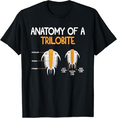 POPULAR! Anatomy Of Trilobite Funny Paleontologist Fossil Hunter T-Shirt S-3XL