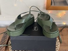 By Yoox Women leather Sandals . UK 7. Hand crafted in Italy. Worn once. 