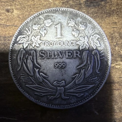 1 Troy Ounce .999 Fine Silver Round Seated Liberty Design Collectible Bullion