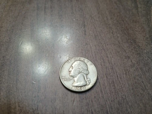 1949 D Washington Quarter Valuable Date, Denver Mint - .9 Fine Silver Free Ship