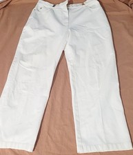 White St. John Sport By Marie Gray Womens 6 Trouser Straight Pants