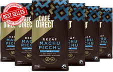 Ground Coffee 200g Pack of 6 Organic Fairtrade Arabica Premium Rich