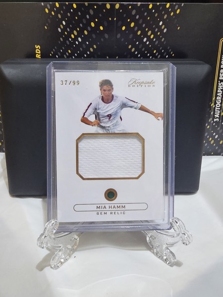Mia Hamm, Memorabilia, gem relic, 37/99, keepsake 2024 multi sport edition