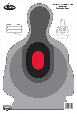 Birchwood Casey 35722 Dirty Bird  Silhouette Tagboard Target 12'' x 18'' 100 Per P