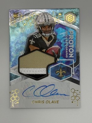 2022 Panini Elements PROTON Patch Autographs Chris Olave Rookie Auto 05/25