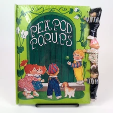 NEW Pea Pod Kids Pop-Ups Book SEALED 3 Dolls Patti Pickett 1985 Monson Trading