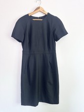 J. Crew Women’s Dress Classic Black 100% Wool Short Sleeves Lined Office Sz 6