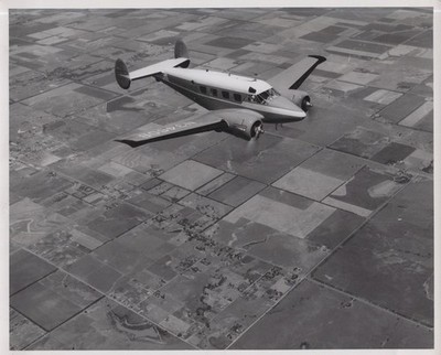 Original 1954 Beechcraft Super 18 in Flight Eight Place Twin Engine Executive C