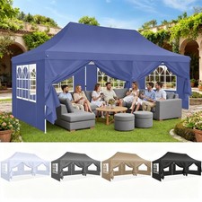 Gazebo Pieghevole 3x6 Pop Up Gazebo da Giardino Tenda per Feste Altezza Regolabile con 4 Sacchi di Sabbia