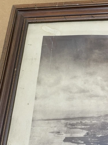 1906 San Francisco Earthquake Aerial Panorama Photo, Genuine Silver Print 12x36 - Picture 13 of 16