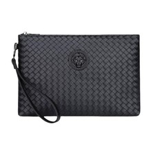 Mens Clutch Bag Man Purse Handbag 9.5 inches Large Hand Bag Big Clutch Wallet...