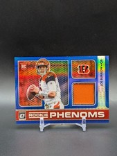 2020 Donruss Optic Joe Burrow Blue Hyper  Rookie Phenoms Patch CIN Bengals 
