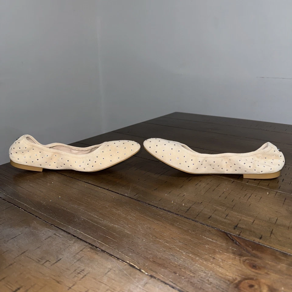 Ballet plano de gamuza Stuart Weitzman Bling para mujer talla 7  Foto 3 de 4