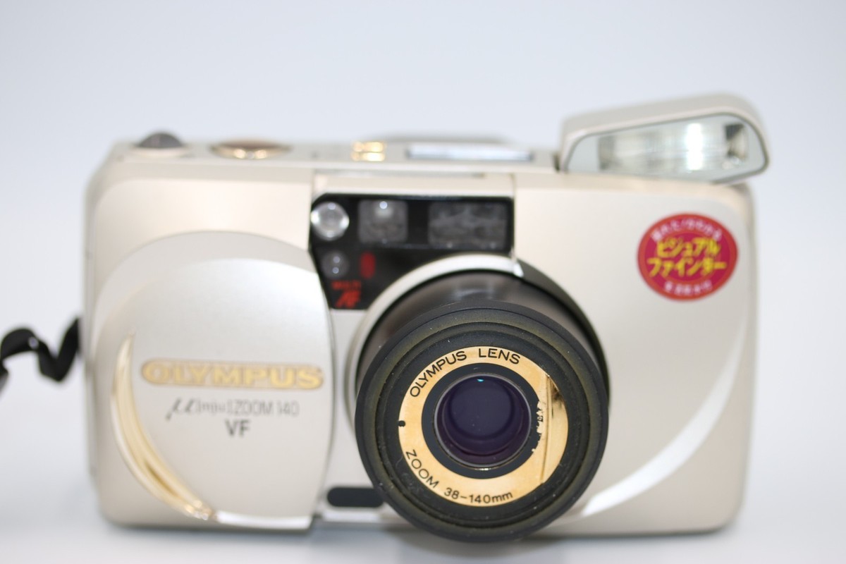 NEAR MINT w/ Case] Olympus μ mju Zoom 140 VF Point & Shoot Film