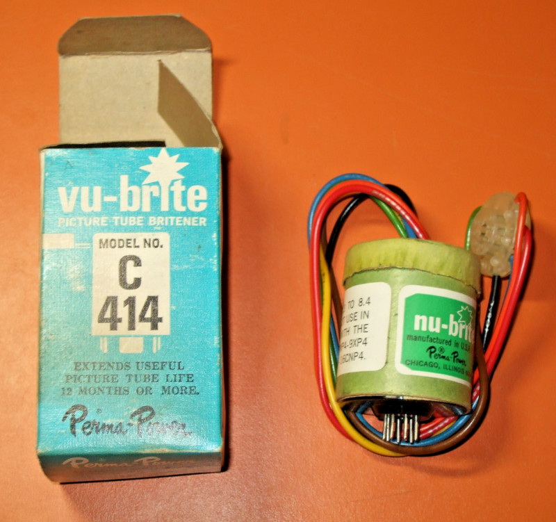 NOS vu-brite Picture Tube Britener Model No. C 414 Perma-Power