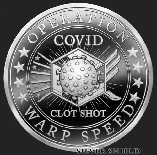 2025 Operation Warp Speed Silver 1 oz Proof, 316 minted! 158-159 Box&COA IN HAND