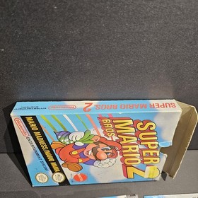 Super Mario Bros 2 (Nintendo NES, 1989) CIB - COMPLETE w/ Box Manual Insert