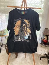 Vintage Bob Marley Lion Zion Crew Tee Shirt T-Shirt Men's 2XL VTG