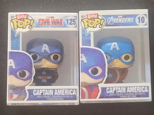 FUNKO MARVEL BITTY POP  "CAPTAIN AMERICA" LOT!! REGULAR+HYPER RARE!!